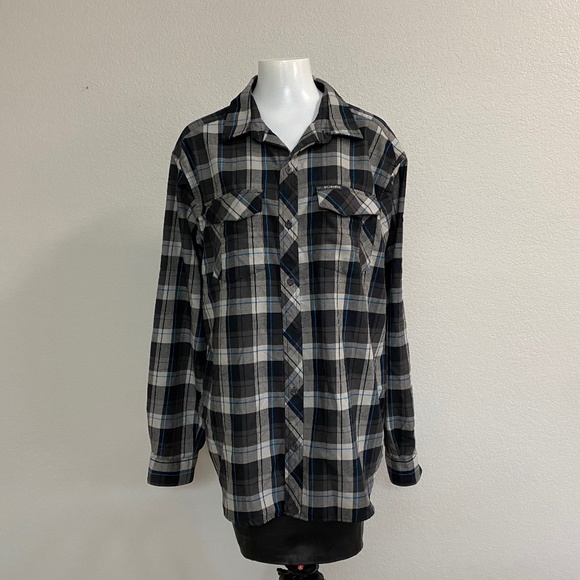 Columbia Omni Wick Plaid Shacket Size Large - Picture 1 of 9